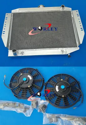 Aluminum Radiator + Fan For JEEP CHEROKEE / WAGONEER J10 J20 5.9 V8 1972-1988 • $329