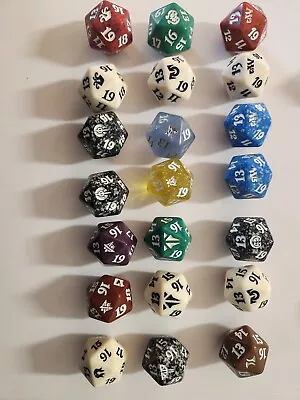 21 X Assorted MTG Spindown Dice - Life Counter D20 Dice Die New Spin Down • $15