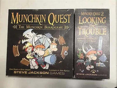 Munchkin Quest 1 And 2 Looking For Trouble BUNDLE 1st Edition 12+ 2-6 Players • $74.99