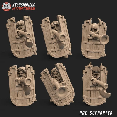 £10.20 • Buy Kyoushuneko Dwarf Female Arquebus Rangers With Shield -  Wargames, Fantasy 