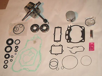 Yamaha Yz 125 Engine Rebuild Kit Gasket Bearings Piston Crankshaft 1996 Motor • $499.99