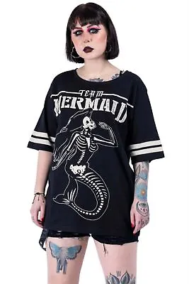 Heartless Team T-shirt Goth Mermaid Witch Wednesday Wicca Wicthcraft Varsity • £16