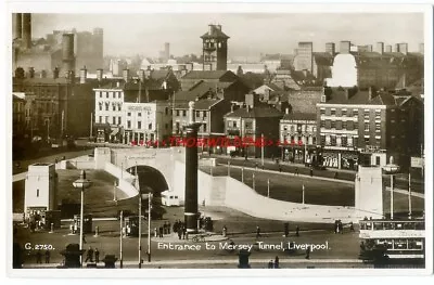 RP LIVERPOOL Entrance To MERSEY TUNNEL Mitre Pub INDUSTRIAL Chimneys LANCASHIRE • £10