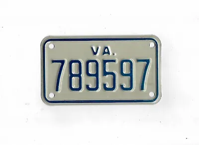 VIRGINIA License Plate  789597  ***MINT***MOTORCYCLE*** • $9.50