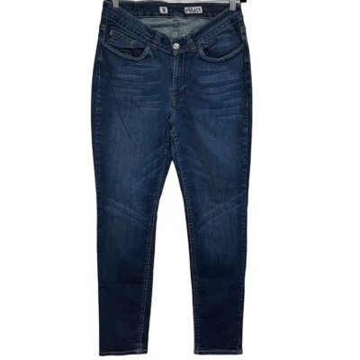 Vault Denim Project Jeans Womens Size 16 High Rise Skinny Flap Pockets • $35.99