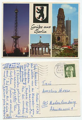 £5.20 • Buy 03548 - Greetings From Berlin - Postcard, Run 6.4.1972 To Hohenlimburg