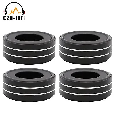 4pcs 65x25mm Solid Aluminum Isolation Feet HIFI AMP Speaker Turntable DAC Base  • $36.79