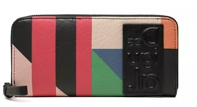 Desigual Women's Zip Around Fax-Leather Large Wallet Clutch Purse BNWT • $65