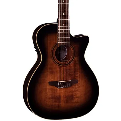 Luna Art Vintage Nylon Solid Top Acoustic-Electric Classical Guitar Distressed • $399