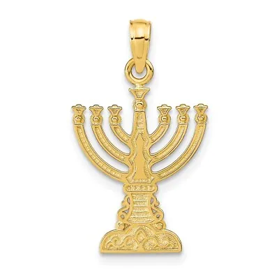 14k Yellow Gold Menorah Pendant Perfect Gift For Women 1.43g • $208