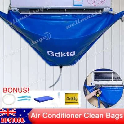 Waterproof Wash Cover Air Conditioner Cleaning Bags Wall Mounted Protectors Kit • $19.55