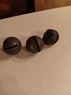 Lot Of 3 Vintage Brass Sleigh Bells • $20