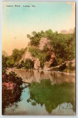 $24.99 • Buy Luray Virginia Va Indian Rock Hand Colored Vintage Albertype Postcard