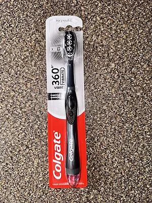 360 Vibrate Charcoal Battery Operated Toothbrush 1 AAA Battery Included • $12