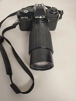 Minolta X-7A 35mm Film Camera With Kalimar 80-200mm Lens Parts/Repair Vintage  • $40