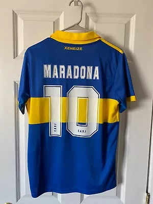 2022 Boca Juniors Maradona Home Jersey Adult Size Small • $92.99
