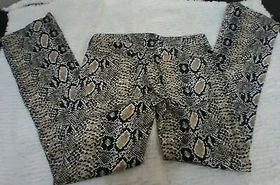 Vintage Jeans Snakeskin Print Rhinestones Pants XOXO COLLECTION Womens Sz 5/6 • $36.83