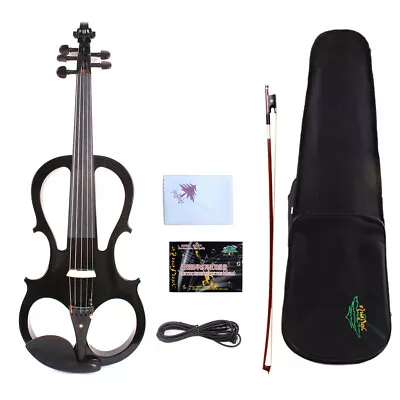 Yinfente 5string Electric Violin 4/4 Solid Wood Free Case+Bow Nice Tone #EV5 • $239