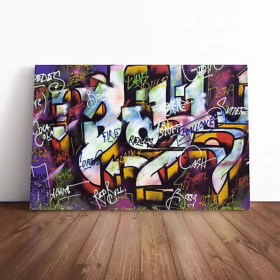 Graffiti (3) Canvas Wall Art Print Framed Picture Home Decor Living Room Bedroom • $31.05