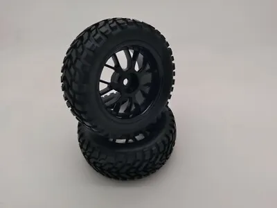RC 1/10th Scale Rally Style Bigger Wheels/Tyres  74mm Dia Tamiya Pack 4 • £15.40