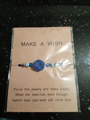 Make A Wish Bracelet Navy • £0.99