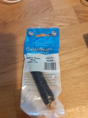 £4.40 • Buy Caldercraft Rigging Thread 1.00mm Black (10m) (82100B) Model Boat Fittings