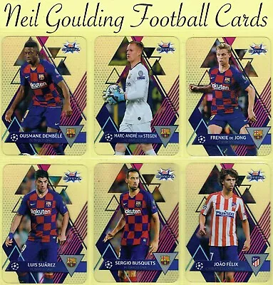 Topps Champions League 2019-20 ☆ CRYSTAL ☆ Plastic Football Cards #1 To #100 • £0.99