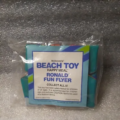 Vintage 1989 Happy Meal Toy Ronald Mcdonalds Fun Flyer Beach Fun Sealed  • $8