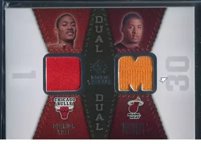 2008 Sp Rookie Threads Derrick Rose / Michael Beasley #rtd-br Dual Patch Bj1 • $35