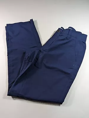 Under Armour Pants Men's Size  32 X 32 Navy Blue Stretch Performance Golf UA • $22.45