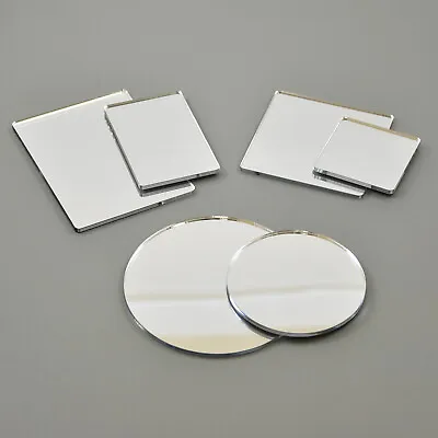 Perspex® Acrylic Handbag Mirror / Safety Mirror / Make-Up Bag / Travel Mirror • £2.95