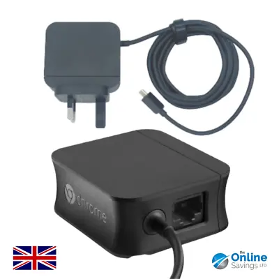 Google Chromecast Ethernet Adapter For Chromecast Ultra Micro-USB UK Plug - NEW • $18.90