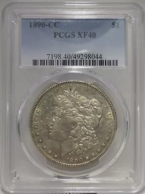 1890-CC Morgan Silver Dollar PCGS Graded XF 40 • $295