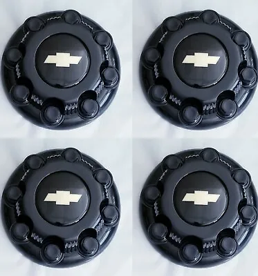 4pcs.  2000-08 Chevy 2500 Truck Van 16  8 LUG BLACK WHEEL Center Caps  SET • $60