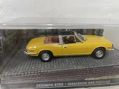 TRIUMPH STAG-James Bond Car Collection Official Die-Cast Model 1:43 Scale • £10.49