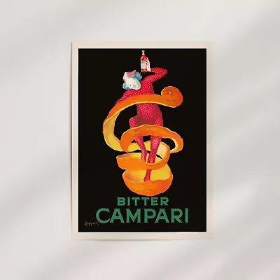 Bitter Campari By Leonetto Cappiello (1921) Premium Wall Art Poster Print • $139.95