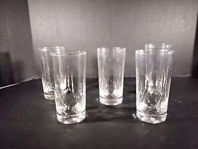 Vintage  Glass Tumblers   Glasses Clear  SLIGHTLY  TINTED Set Of 5 • $25