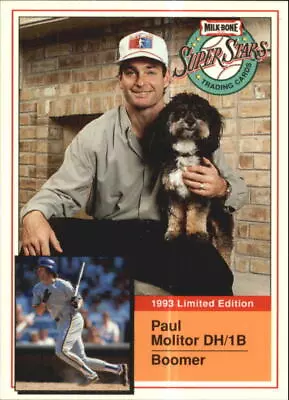 1993 Milk Bone Super Stars #1 Paul Molitor  • $1.69