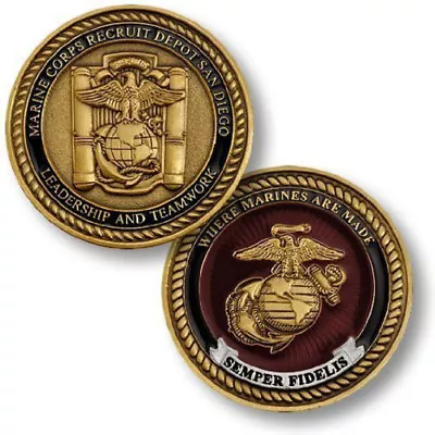 NEW USMC U.S. Marine Corps Recruit Depot San Diego Challenge Coin  • $15.99