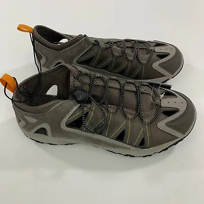 Eddie Bauer Men's Shoes 9 Eastport Arvada Fisherman Water Sandals Brown 9M NEW • $22.80