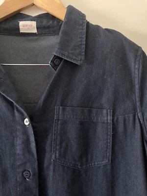 $38 • Buy Gorman Shirt Dress Dark Denim Wash Size 10 EUC