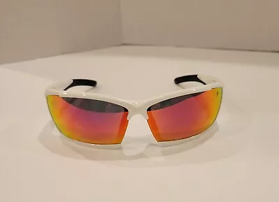 Scattante White Cycling Sunglasses Orange Lenses • $19.99