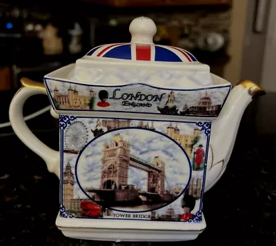 English Ceramic Collection Tea Pot TOWER  BRIDGE  Pattern Ktc • $30