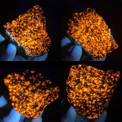 100g Raw Rough Yooperlite Flame Fire Stone Mineral Crystal Rock UV Fluorescent • $8.49