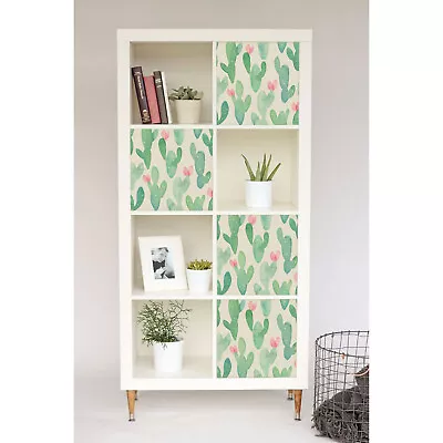 $49.95 • Buy Decals IKEA Kallax / Expedit Cactus Sticker Pastel Nursery Ikea Hack Furniture