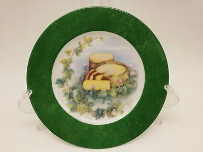 $27 • Buy Laure Japy Hand Painted Limoges Cheese Design Plate Paris