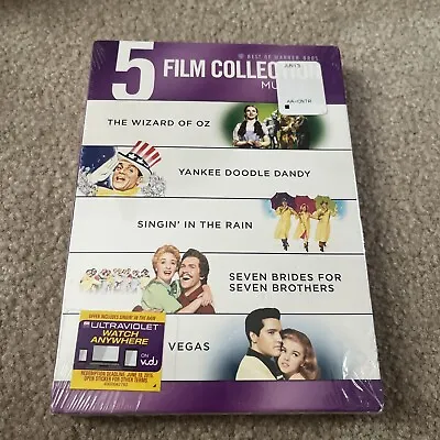 NEW 5 Film Collection Musicals DVD Set W/ Slipcover Viva Las Vegas SEALED • $3.75