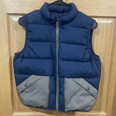 Crewcuts Boys L XL Puffer Zip Up Vest J Crew Large Navy Blue Mens S? Jacket • $7