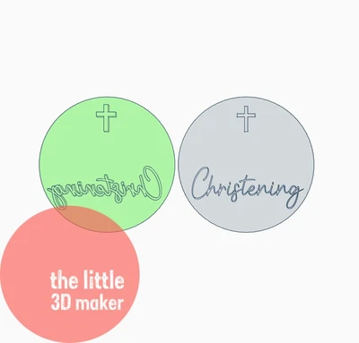 $3 • Buy Christening Cookie Cutter Stamp Fondant Embosser