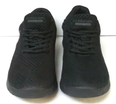 U.S Polo Assn Marie-E9 All Black Sneakers Shoes 7.5M Comfort Insole • $20.39